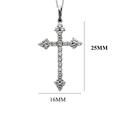 Women's Fine Jewelry Cross Pendant Necklace, 925 Sterling Silver Pedant Jesus Gift Necklace