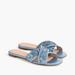 J. Crew Shoes | Nwt J. Crew Glitter Crisscross Cora Sandal - Ocean | Color: Blue | Size: 6.5