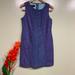 Nine West Dresses | Nine West Blue & Teal Perforated Overlay Dress | Color: Blue | Size: 8