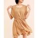 Free People Dresses | Free People One Fine Day Mini Dress Size L | Color: Orange/Tan | Size: L