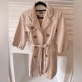 Anthropologie Jackets & Coats | Anthropologie Trench Coat, Dusty Pink, Size 0 | Color: Cream/Pink | Size: 0