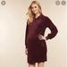 Jessica Simpson Dresses | Nwt Maternity Velour Sweatshirt Dress With Hood | Color: Purple | Size: Sm