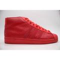 Adidas Shoes | Adidas Pro Model Shell Toe Men's Size 11 Shoes High Snakeskin Red Sneakers | Color: Red | Size: 11