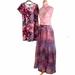 Torrid Dresses | Nwt Torrid Women's Floral Scuba Knit Dress & Maxi Skirt Organza Formal Set | Color: Pink | Size: 2x