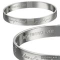 Kate Spade Jewelry | Kate Spade New York Silver Bridesmaid Idiom Best Friend Ever Bangle Bracelet | Color: Gray/Silver | Size: Os