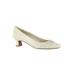 Extra Wide Width Women's Waive Pump by Easy Street® in Bone (Size 6 1/2 WW)