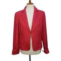 J. Crew Jackets & Coats | J. Crew Blazer Jacket Women's 10 Orange Herringbone Wool Tweed Ecole Hook Cl | Color: Pink | Size: 10