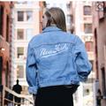 Brandy Melville Jackets & Coats | Brandy Melville Rare New York Jean Jacket | Color: Blue | Size: Xs