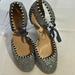 J. Crew Shoes | J.Crew Silver Glitter Sparkle Kitten Heel Yie Shoes Size 8-Euc | Color: Black/Silver | Size: 8