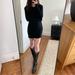 Brandy Melville Dresses | Brandy Melville Ribbed Mini Sweater Dress | Color: Black | Size: M