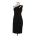 Calvin Klein Cocktail Dress - Sheath Open Neckline Sleeveless: Black Print Dresses - Women's Size 2