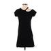 Pam & Gela Casual Dress - Mini: Black Print Dresses - Women's Size Small
