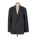Zara Blazer Jacket: Mid-Length Gray Jackets & Outerwear - Women's Size Medium
