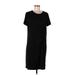 Banana Republic Casual Dress - Shift: Black Solid Dresses - Women's Size Large