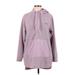 Under Armour Fleece Jacket: Mid-Length Purple Print Jackets & Outerwear - Women's Size Medium