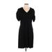 CAbi Casual Dress - Shift: Black Solid Dresses - Women's Size Large