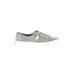 Sperry Top Sider Sneakers Gray Solid Shoes - Women's Size 8 - Almond Toe