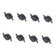 jojofuny 8pcs 10 Retractable Cat6 Ethernet Cable Notebook Cable Mbps Transmitting Ethernet Replacement Cable Cat 6 Ethernet Cable Digital Ethernet Retractable Ethernet Cable