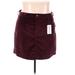 Old Navy Casual Mini Skirt Mini: Burgundy Solid Bottoms - Women's Size 18