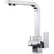 3 Way Kitchen Tap Water Filter Tap Chrome-Plated Brass Multi-Function 360 Degree Swivel Spout Hot and Cold Double Handle Kitchen Mixer Filter Tap for Under Sink