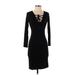 Velvet Torch Casual Dress - Bodycon: Black Dresses - Women's Size Small