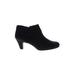 Aerosoles Ankle Boots: Black Print Shoes - Women's Size 11 - Almond Toe