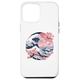 Hülle für iPhone 15 Plus Minimalistische Pastell Great Japanese Wave Art Cherry Blossom