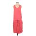 SUNDRY for Evereve Casual Dress - DropWaist Scoop Neck Sleeveless: Pink Solid Dresses - Women's Size 3