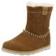 Clarks Boy's Girl's Crown Piper T Slip on Boot, Brown Tan Suede Tan Suede, 4 UK Child