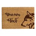 Happenings Personalised Coir Doormat, Custom Text, Indoor Use, Funny Doormats with your text, Anti-slip (60 x 90cm, Pattern 14)