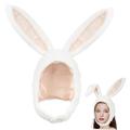 Abaodam 4pcs Cartoon Hat Bunny Ear Cap Animal Earmuffs Guy Gift Easter Bunny Hat Party Hats Rabbit Bunny Party Supplies Novelty Crazy Hat Warm Hat The Ear Caps Aldult Man White