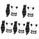 Abaodam 5 Sets Cosplay Suit Clothing Animal Outfit Hair Band Raccoon Ears Headband Cosplay Costume Accessory Party Costume Prop Tail Props Dance Costume Headgear Costumes Pp Cotton