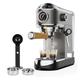 EPIZYN coffee machine Semi Automatic 20 Bar Powder Coffee Machine with Milk Steam Frother Wand for Espresso Cappuccino Latte and Mocha coffee maker (Color : CM7008, Size : UK)