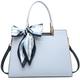 KEEPOP Women Purses and Handbags Scarf Decoration Shoulder Bag Ladies Designer Satchel Leather Messenger Tote Bag