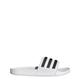 adidas Unisex-Adult Adilette Boost Slide Sandal, 7.5/12.5 UK, White/Black/White, 8 Women/8 Men