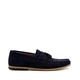 Dune Mens BART Suede Loafers Size UK 11 Navy Flat Heel Loafers