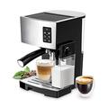 EPIZYN coffee machine Espresso Coffee Maker Cappuccino Machine 19 Bar Fast Heating System with Powerful Milk Tank Brewing Espresso One-Touch coffee maker (Color : Black, Size : UK)
