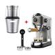 EPIZYN coffee machine Semi Automatic 20 Bar Coffee Maker Machine by with Milk Steam Frother Wand for Espresso Cappuccino Latte and Mocha coffee maker (Color : CM7008 N BCG300, Size : AU)