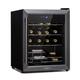 Klarstein Ultimo Uno Wine Fridge - Wine Cooler with Temperature Controller: 5-8 °C, Wine Fridge with Touch Control Panel, Space for Bottles, Black, 42 L