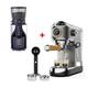 EPIZYN coffee machine Semi Automatic 20 Bar Coffee Maker Machine by with Milk Steam Frother Wand for Espresso Cappuccino Latte and Mocha coffee maker (Color : CM7008 N BCG819, Size : EU)