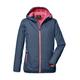 Outdoorjacke KILLTEC "KOS 333 GRLS JCKT" Gr. 152, blau (navy) Kinder Jacken Regenjacken