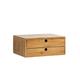 Small Desk Organizer, Bamboo Chest of Drawers -Bedroom or Bathroom Storage Unit, Jewelry Organizer, Cosmetics Box, Storage Rack for Home Office Living Room Sideboard Hallway Gift,25 x 25 x 15 cm