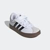 Sneaker ADIDAS SPORTSWEAR "VL COURT 3.0 KIDS", Gr. 32, schwarz-weiß (cloud weiß, core schwarz, grau one), Synthetik, Leder, sportlich, Schuhe, inspiriert vom Design des adidas samba