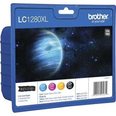 BROTHER Tintenpatrone "LC-1280XL Value Pack" Tintenpatronen schwarz Zubehör Drucker