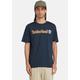T-Shirt TIMBERLAND "KENNEBEC RIVER Linear Logo Short Sl" Gr. XXL, blau (dark sapphire) Herren Shirts T-Shirts