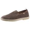 Espadrille VERBENAS "Tom Pacific", Herren, Gr. 41, grau (taupe), Textil, Veloursleder, klassisch, Schuhe, Loafer, Slipper, Sommerschuh, Strandschuh mit Stretcheinsätze