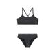 Bustier-Bikini O'NEILL "SPORTCLUB ACTIVE BIKINI" Gr. 152 (146), N-Gr, black ic thi Mädchen Bikini-Sets Kinderbademode