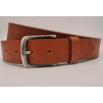 Ledergürtel ANNAMATONI, Damen, Gr. 115, braun (cognac), Rindsleder, casual, Gürtel, mit silberner Schließe Image