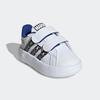 Klettschuh ADIDAS SPORTSWEAR "ADIDAS MARVEL SPIDER-MAN KIDS GRAND COURT SCHUH", Gr. 24, bunt (cloud weiß, core schwarz, royal blau), Synthetik, sportlich, Schuhe, Design auf den Spuren des adidas Superstar, für Kinder