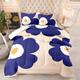 Single Duvet Purple Flowers Anti Dust Mite Duvet - Anti Allergen Coverless Duvet - All Year Round Soft Microfiber Quilt Double Machine Washable Duvets,2 Pillowcase